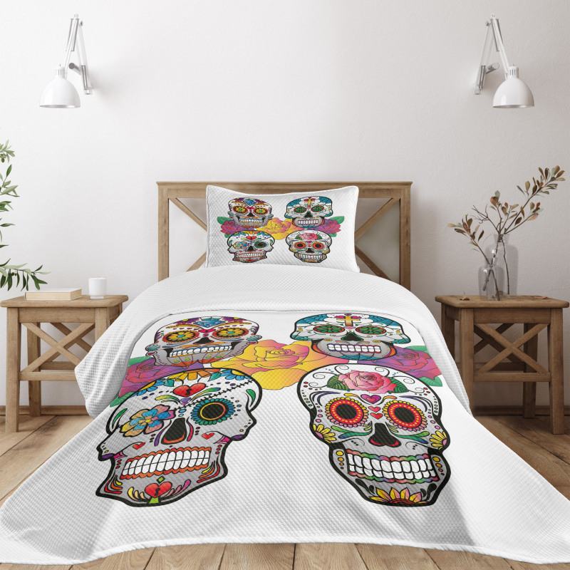 Rich Colors Ornate Bedspread Set