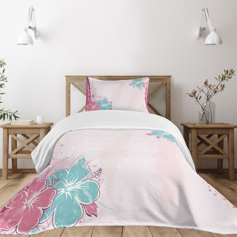 Bouquet of Hibiscus Art Bedspread Set