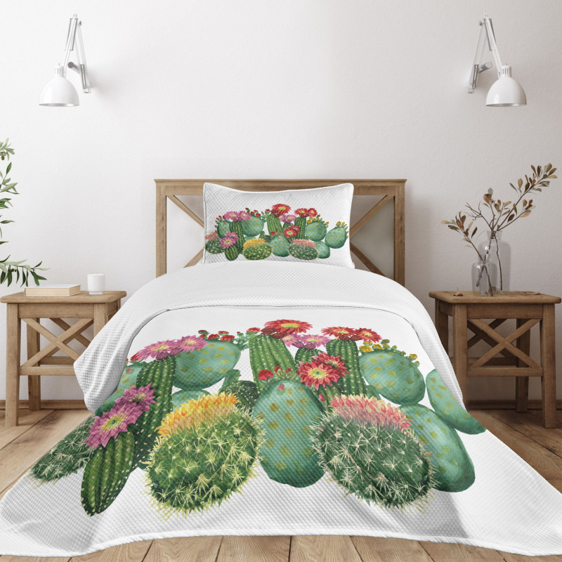 Saguaro Tropical Garden Bedspread Set