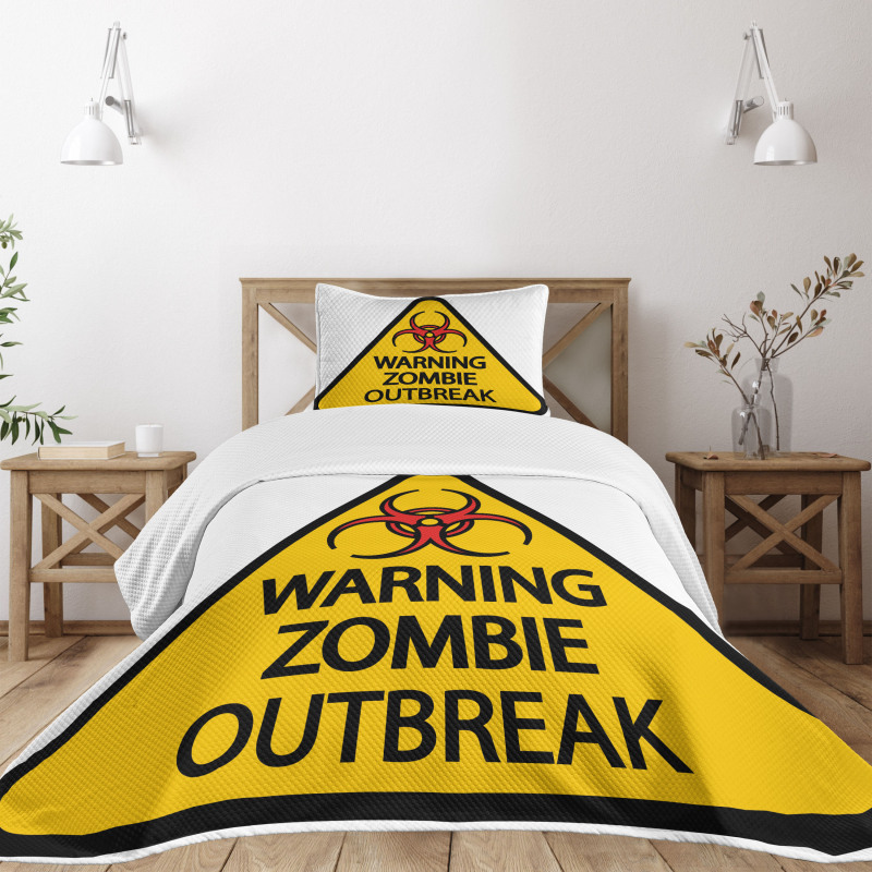 Warning Outbreak Bedspread Set