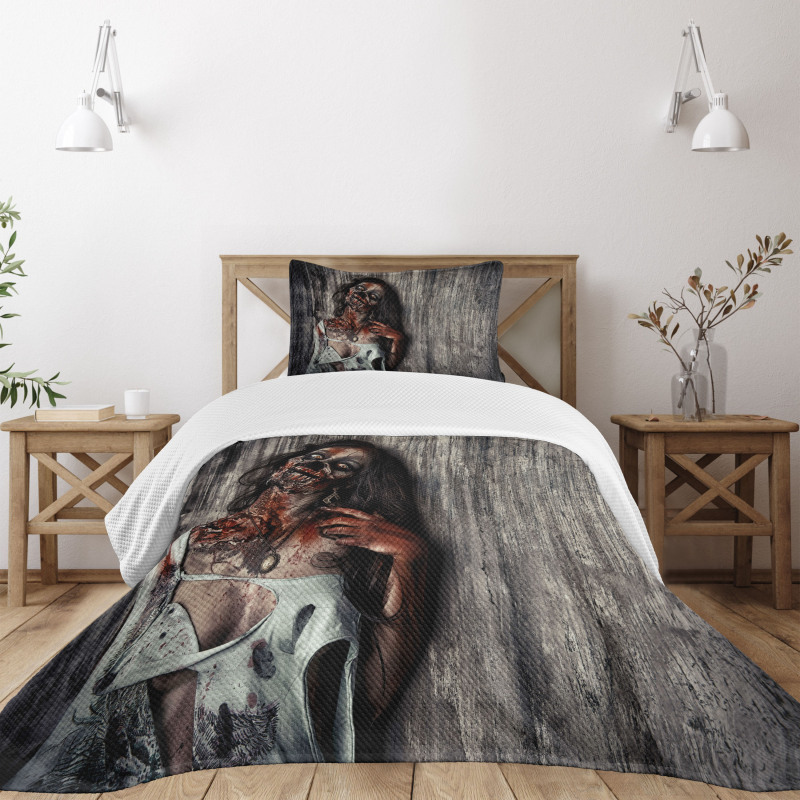Angry Dead Woman Bedspread Set
