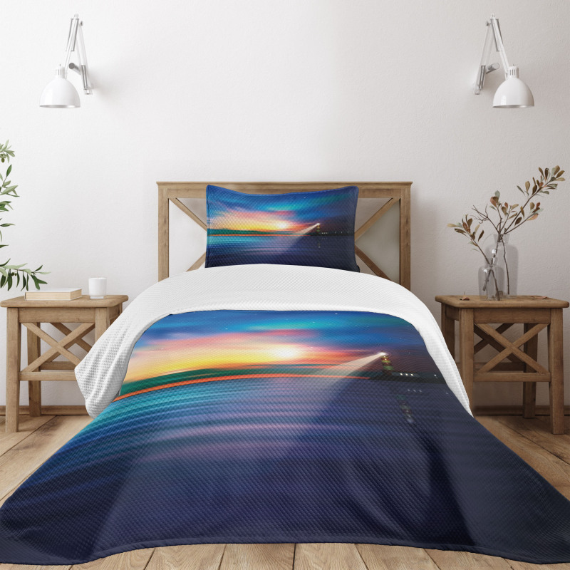 Majestic Sky Beach Bedspread Set