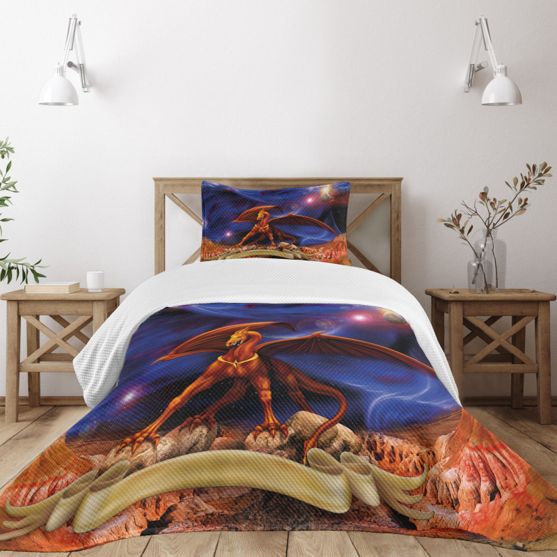 Dragon Knight Cosmos Bedspread Set