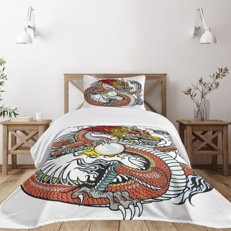 Chinese Zodiac Signs Bedspread Set