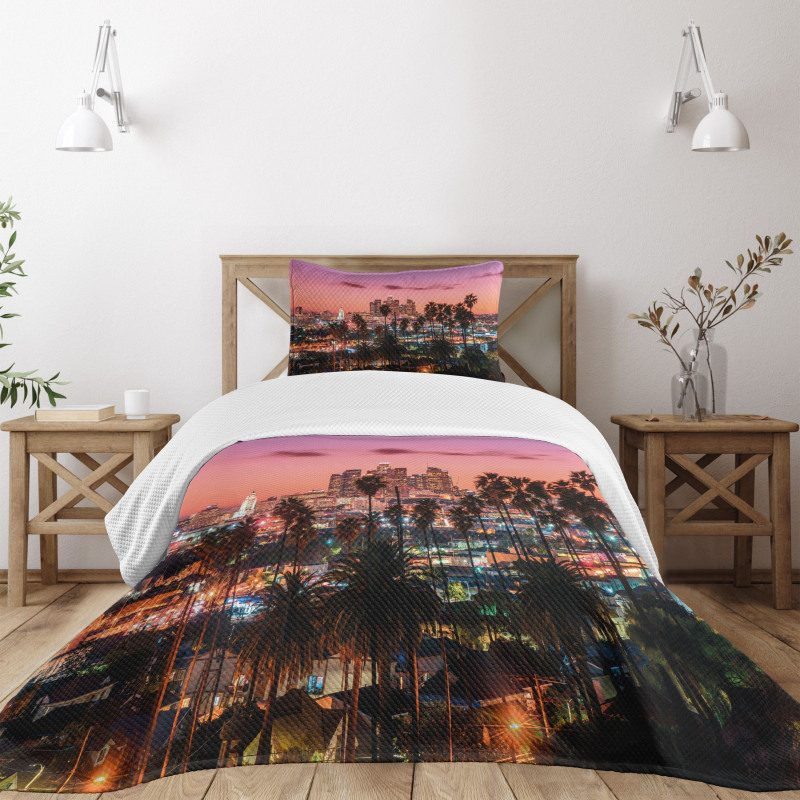 Los Angeles Palms Bedspread Set