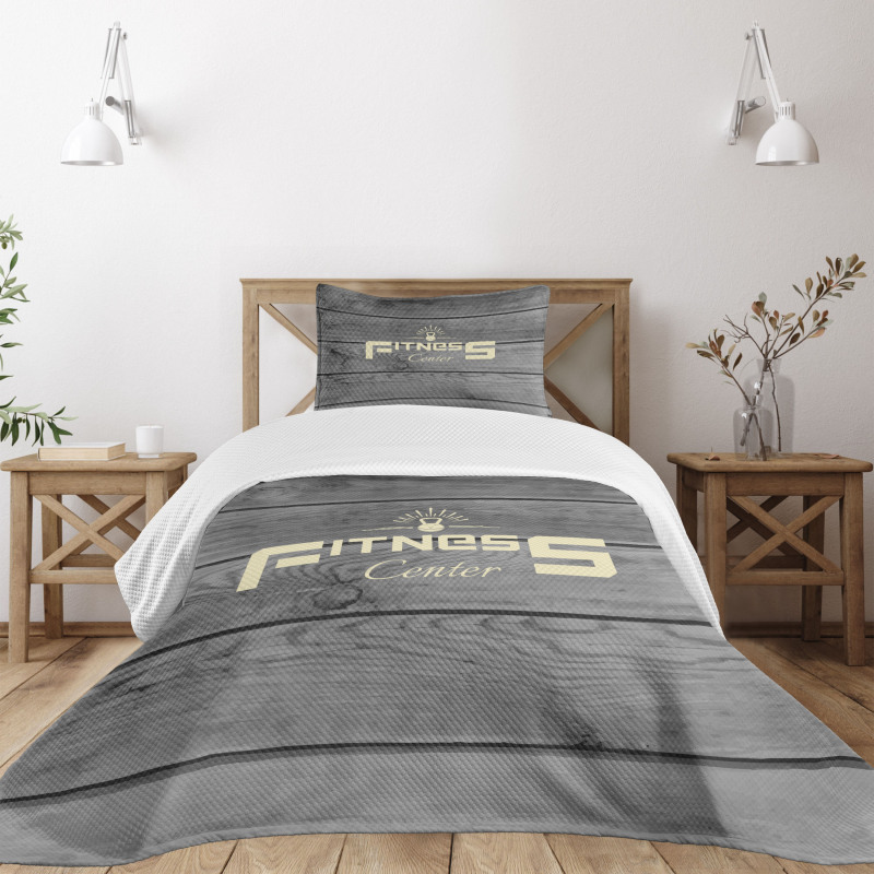 Club Wood Planks Bedspread Set