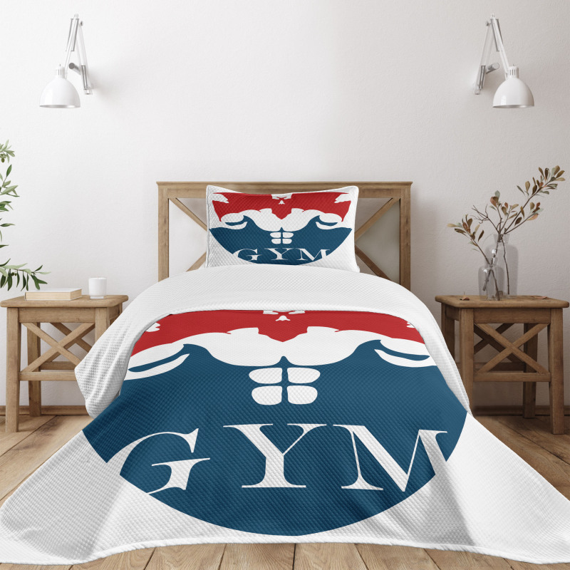 Strong Man with Biceps Bedspread Set