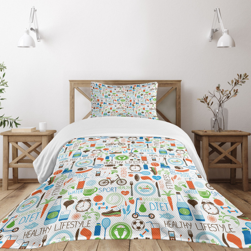 Sports Diet Vitality Bedspread Set