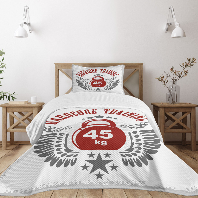 Vintage Gym Emblem Bedspread Set