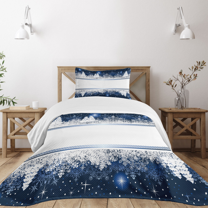 Yule Winter Border Bedspread Set