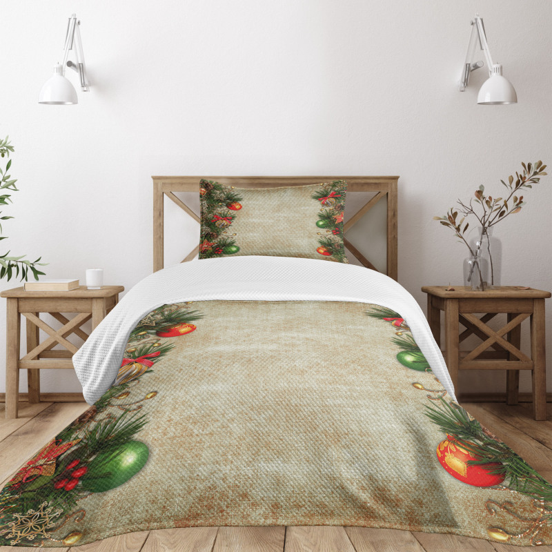 Retro Frame Old Days Bedspread Set