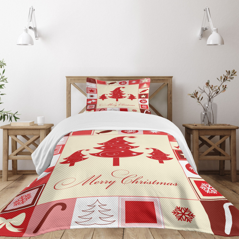 Trees Candy Stars Bedspread Set