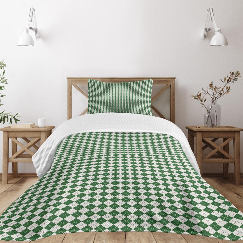 Retro Argyle Bedspread Set