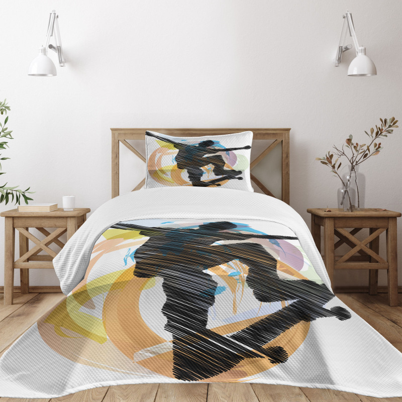 Skater Sketch Art Bedspread Set