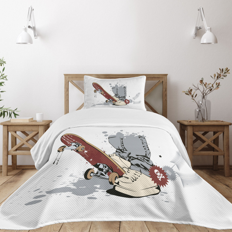 Skate and Sneakers Bedspread Set