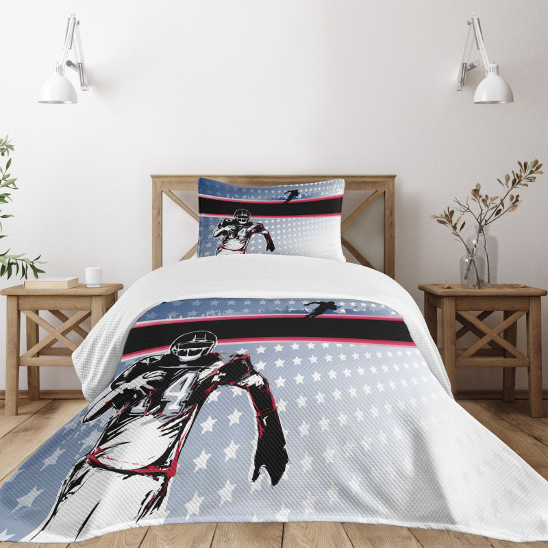 Baseball Player Stars Bedspread Set