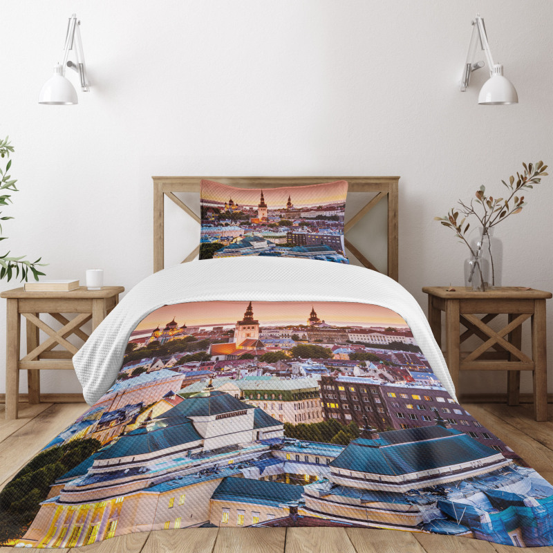 Tallinn Estonia City Bedspread Set