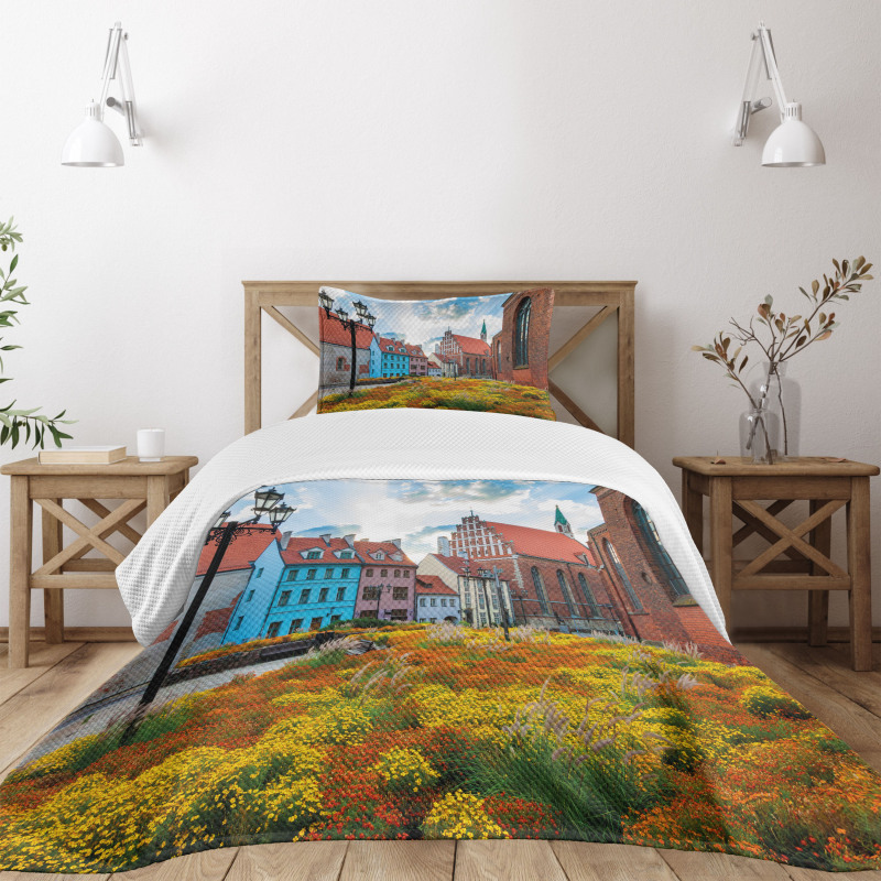 Old City Riga Latvia Bedspread Set