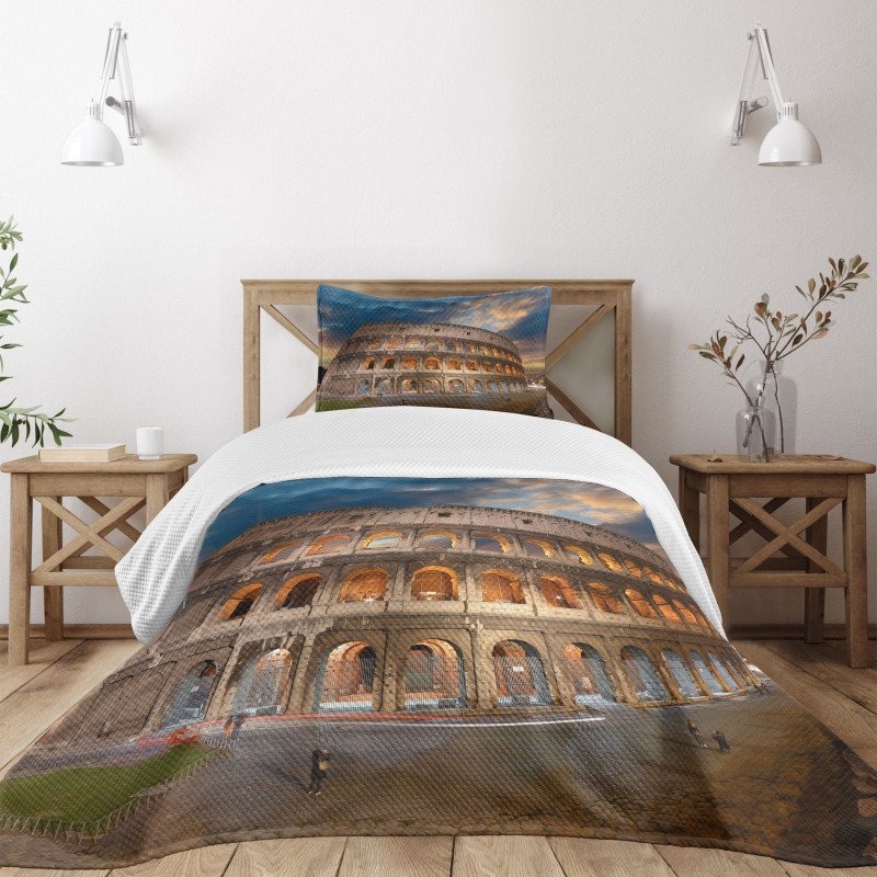 Colosseum at Sunset Bedspread Set