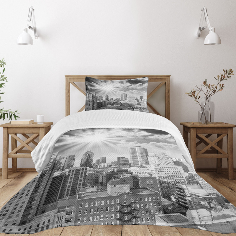 Aerial Montreal Bedspread Set