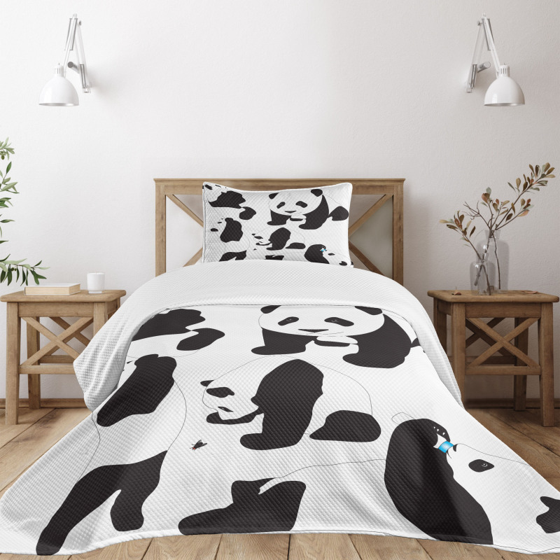 Baby Pandas Bedspread Set