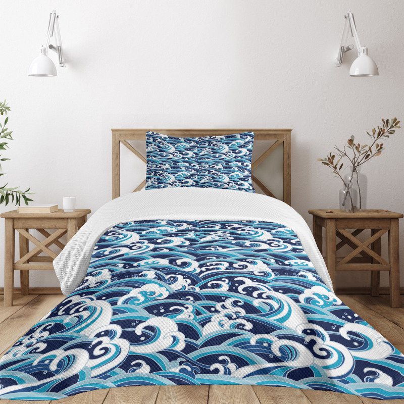 Water Splash Foam Bedspread Set