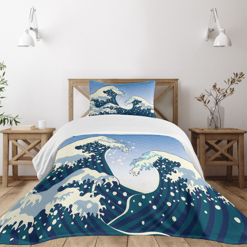 Ocean Wind Art Bedspread Set