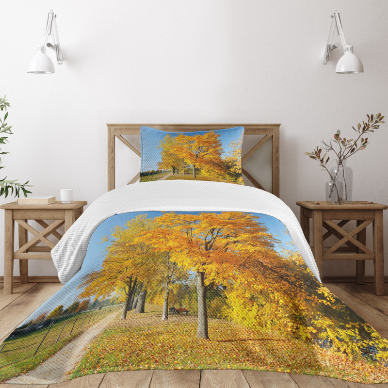 Maple Trees Countryside Bedspread Set
