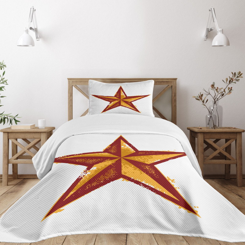 Grunge Retro Bedspread Set