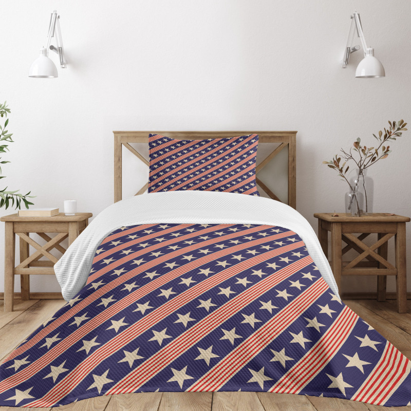 Patriot Star Bedspread Set