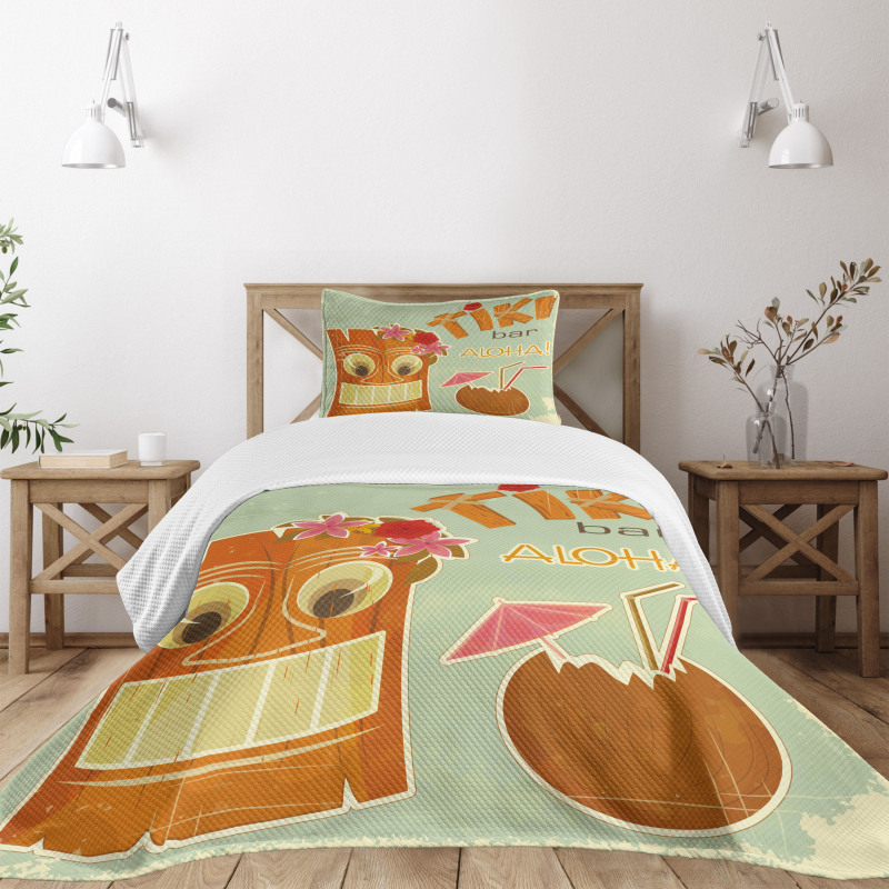 Drink Mask Flora Bedspread Set