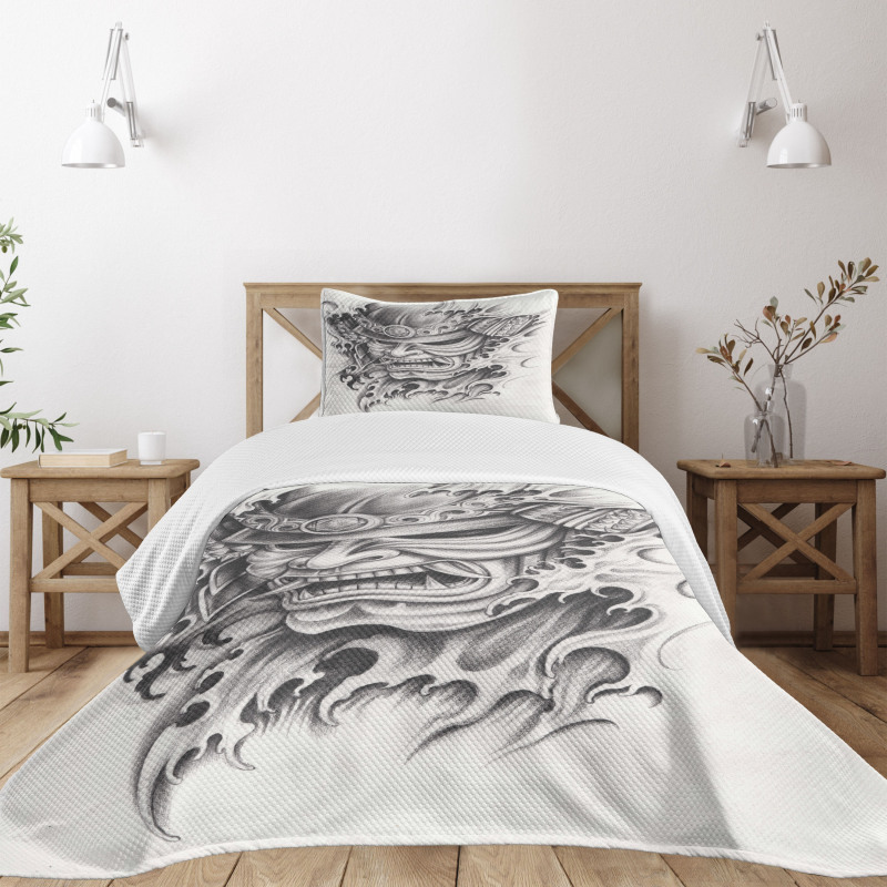 Warrior Samurai Art Bedspread Set