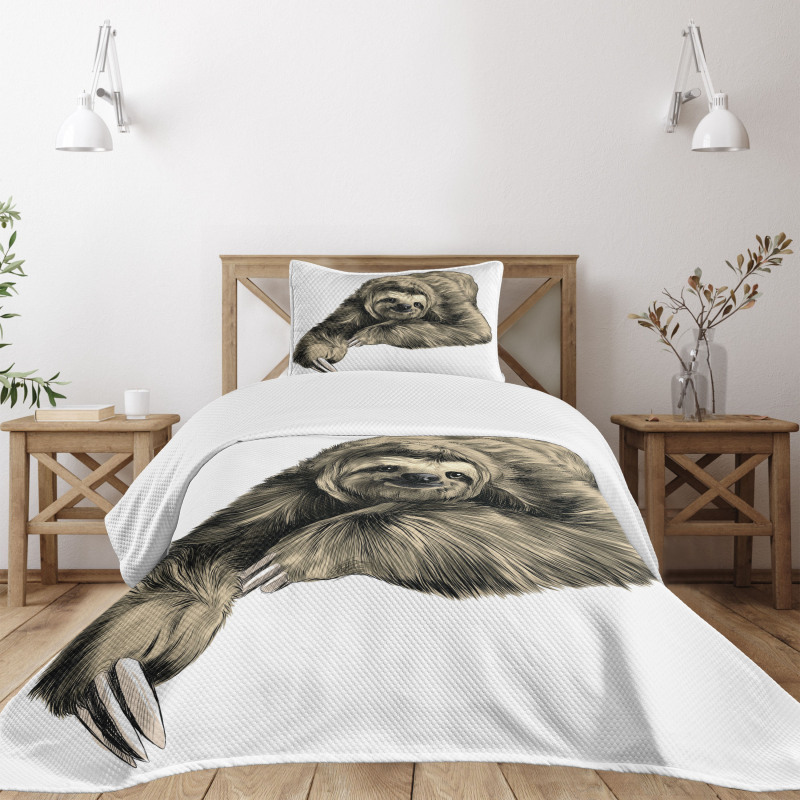 Tropical Animal Smiling Bedspread Set