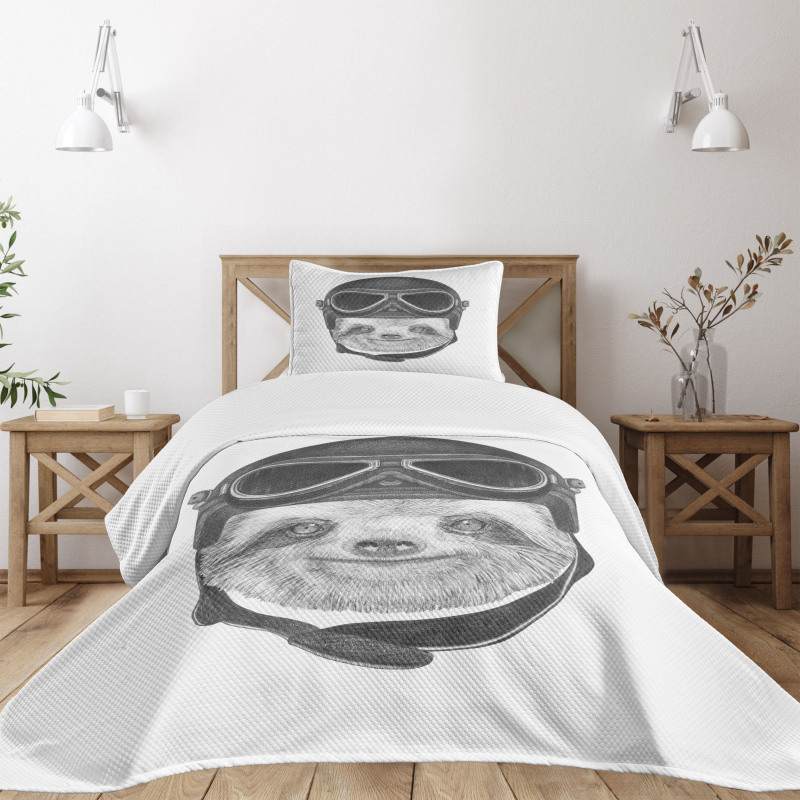 Biker Hipster Animal Bedspread Set