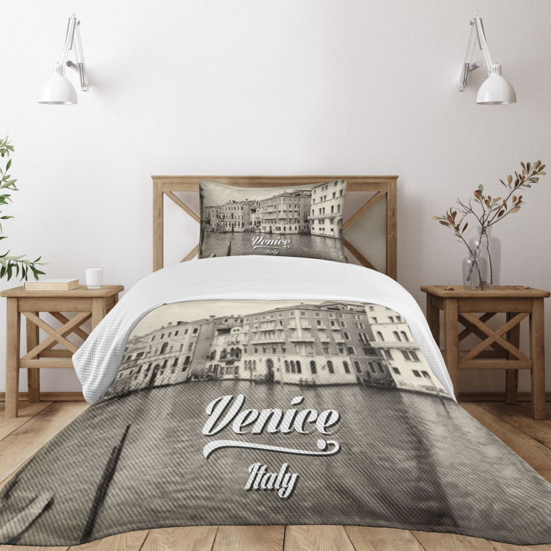 Old Venice Vintage Photo Bedspread Set