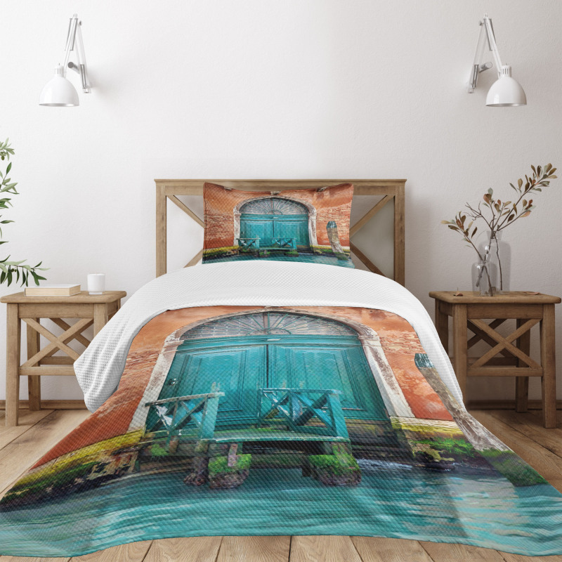 Building Door Bedspread Set