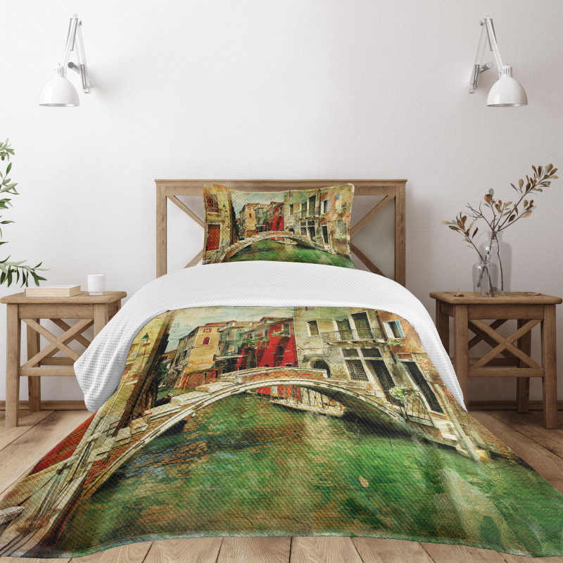 Historic Landscape Art Bedspread Set