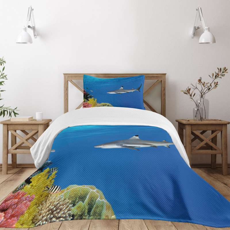 Tropic Underwater World Bedspread Set