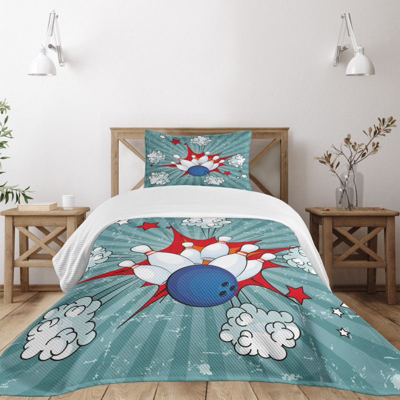 Retro Comic Blast Bedspread Set