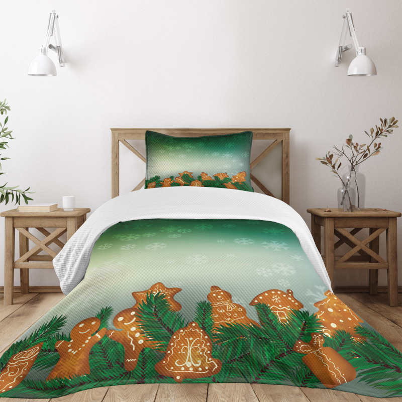 Xmas Cookies Bedspread Set