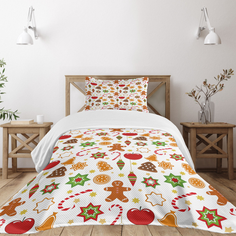 Christmas Graphic Bedspread Set