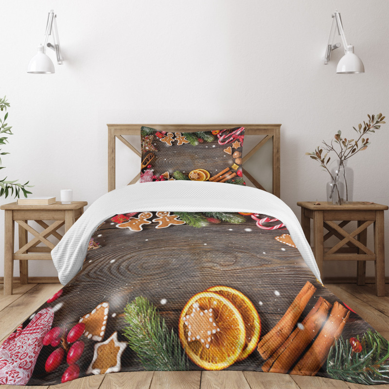 Spices Biscuits Bedspread Set