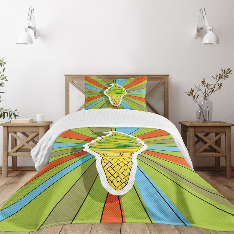 Ice Cream on a Cone Bedspread Set