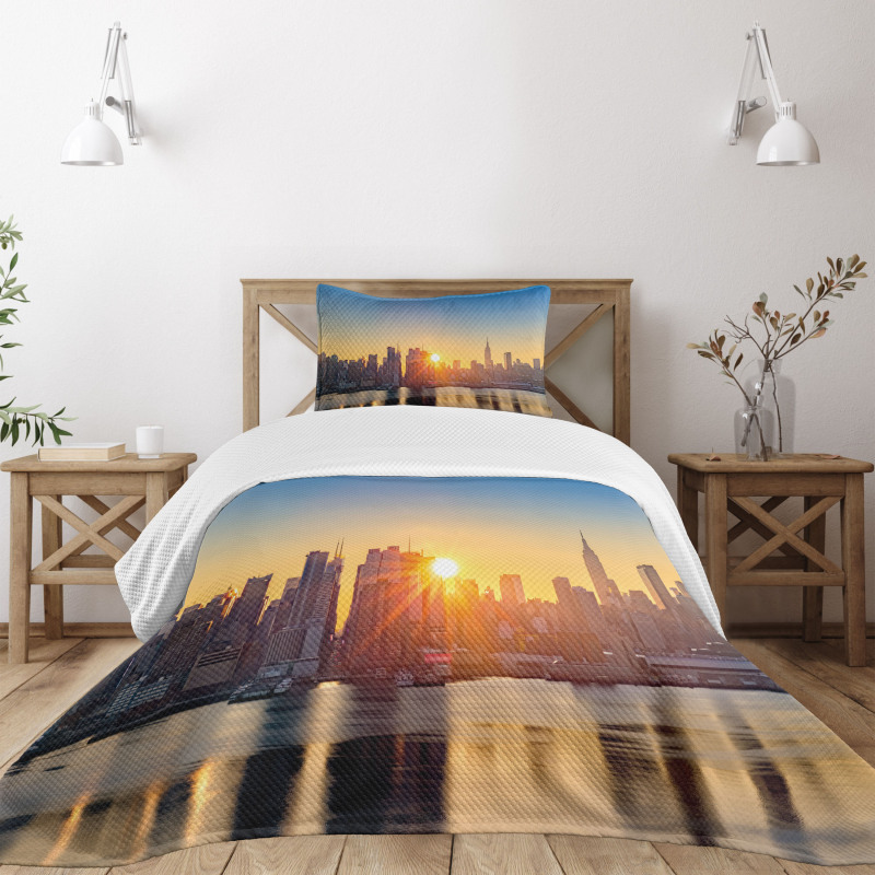 Tranquil Sunrise Midtown Bedspread Set