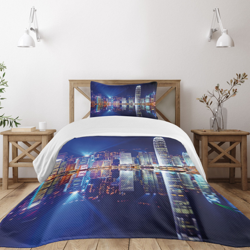 Hong Kong Island Modern Bedspread Set