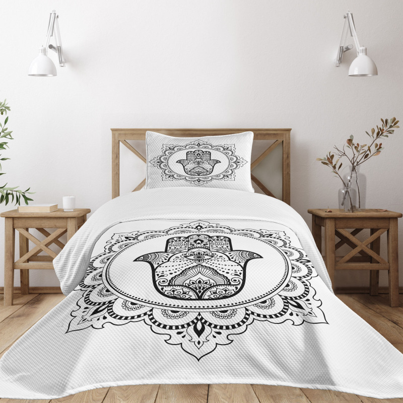 Mehndi Mandala Oriental Bedspread Set