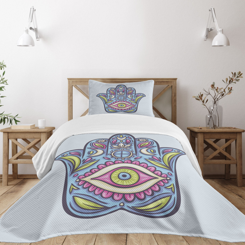 Spring Bloom Style Doodle Bedspread Set