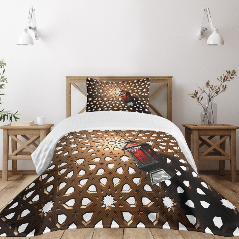 Egyptian 3D Fanoos Bedspread Set