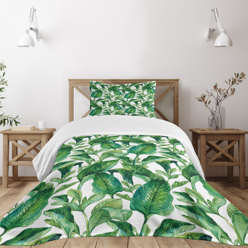 Equatorial Leaves Bedspread Set