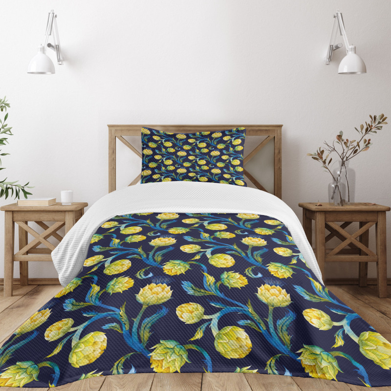 Art Nouveau Food Bedspread Set